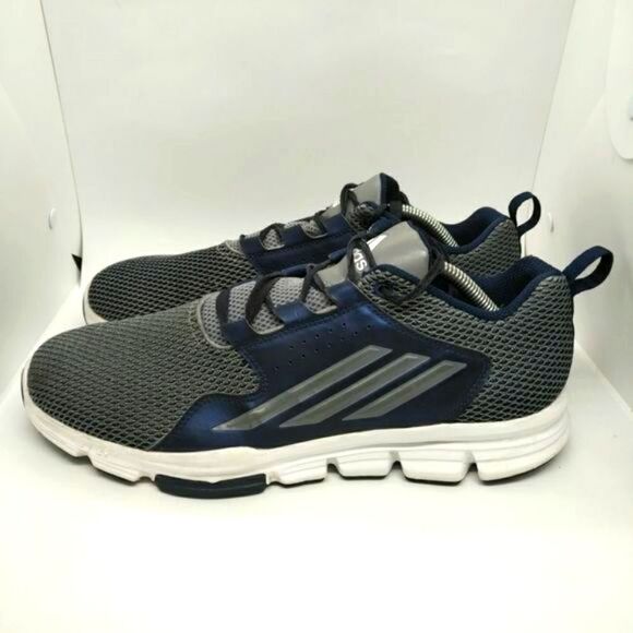 Adidas Rise Up Men\'s Cross‎ Training Sneakers Size 11.5 Blue White Grey